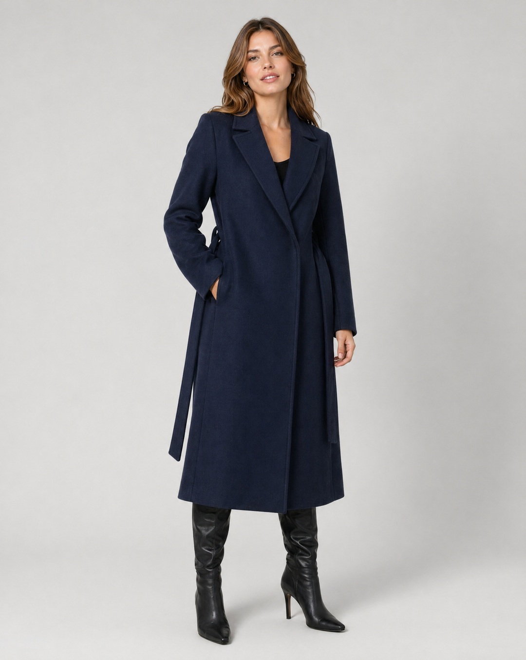 Women's Wool Long Trench Coat Overcoat