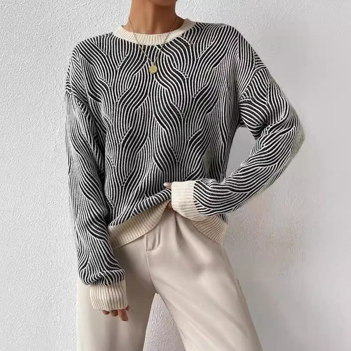 Women’s Merino Wool Knit Crewneck Sweater