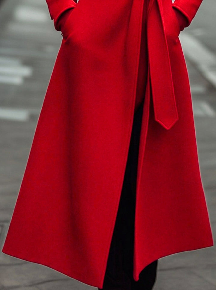 Women's Wool Overcoat Long Wrap Jacket