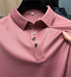 Men's Muscle Fit Polo Shirt Spandex Performance Athletic Top