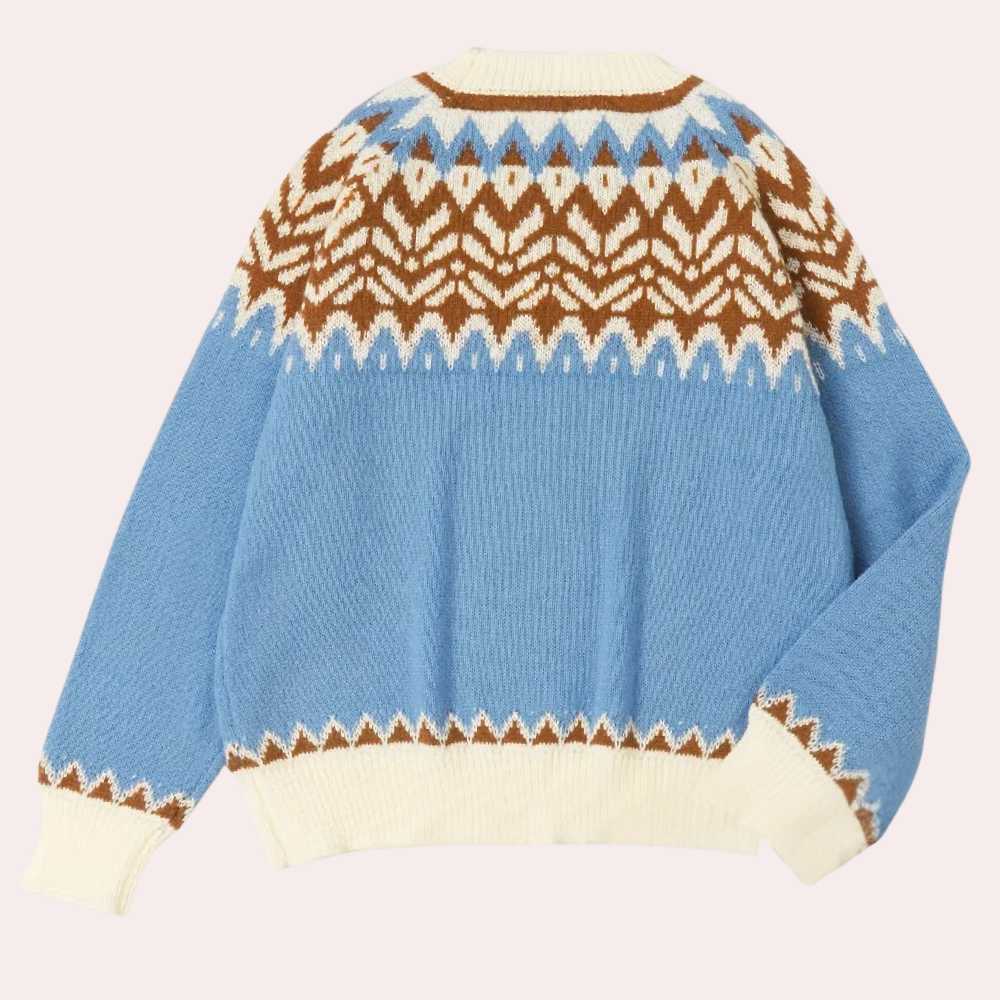 Women's Fair Isle Crewneck Knit Sweater
