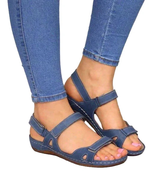 Women’s Leather Casual Open Toe Strap Sandals