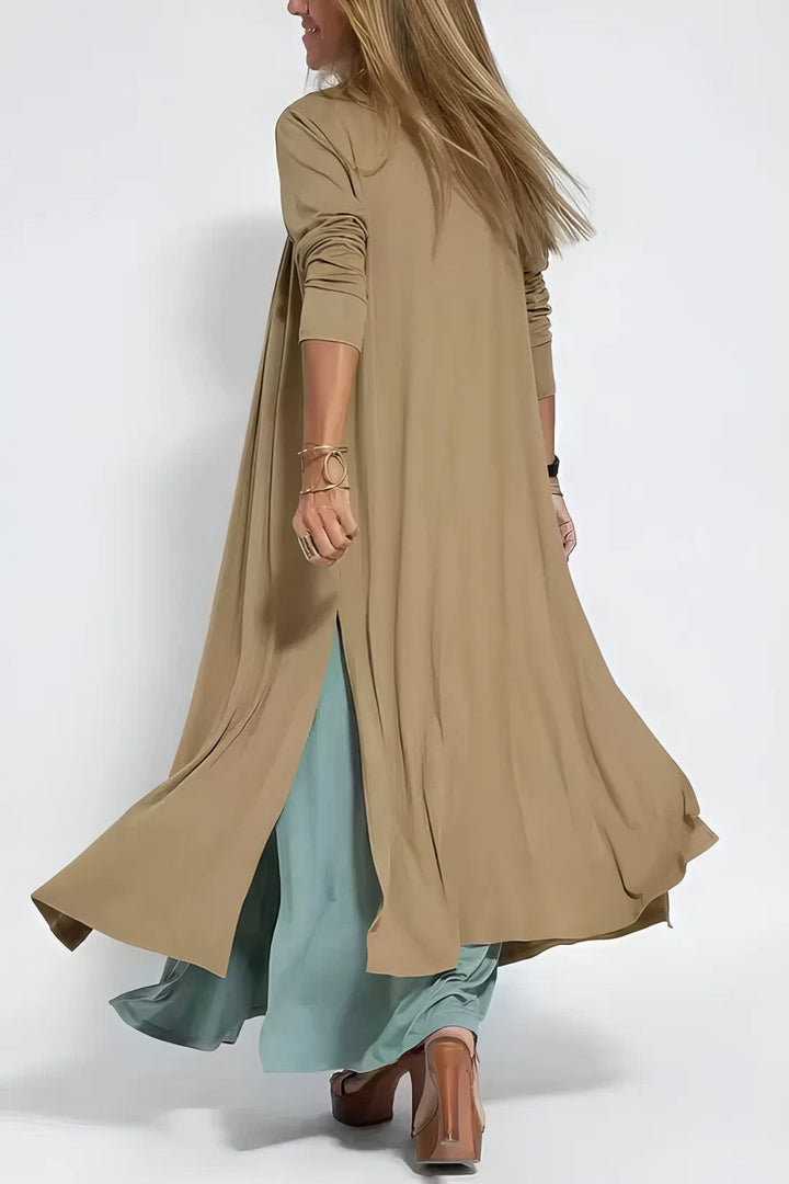 Women's Knit Blend Dress & Long Cardigan 2-Piece Set